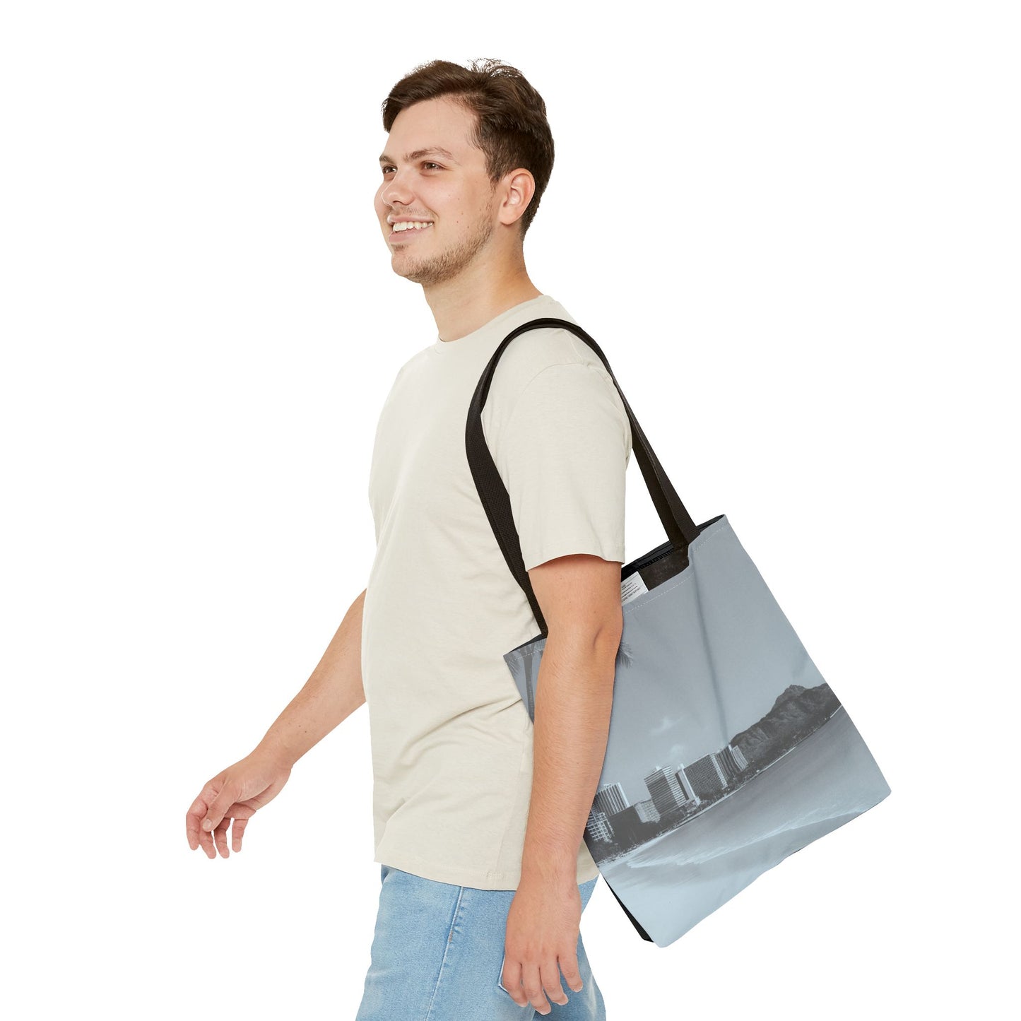 Mili Mili Photo Tote – Monochrome Diamond Head