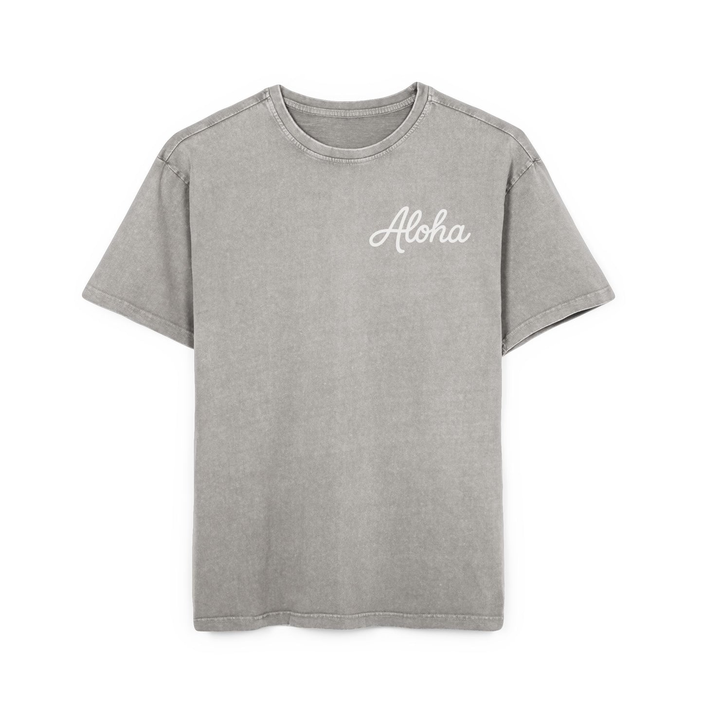Aloha Men's Acid Washed Heavy Oversize Tee