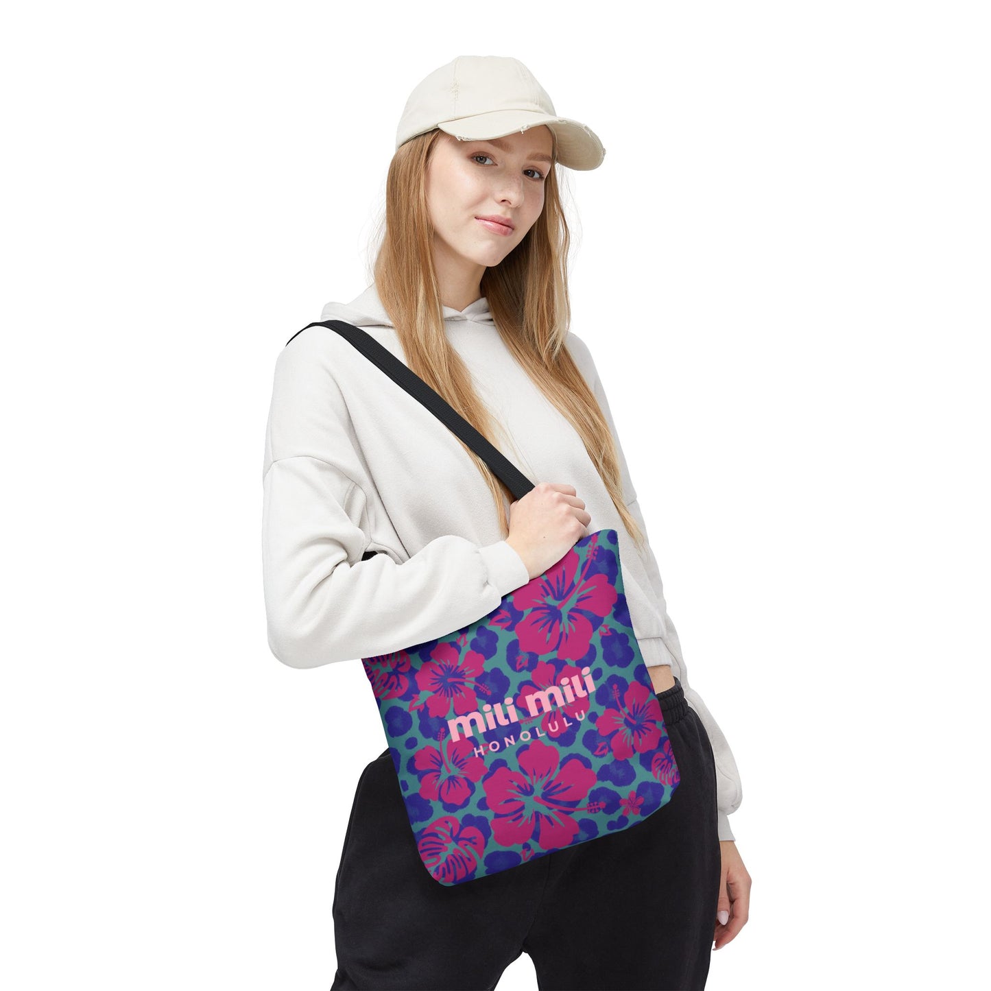 Day Tote - Blue Leopard Hibiscus
