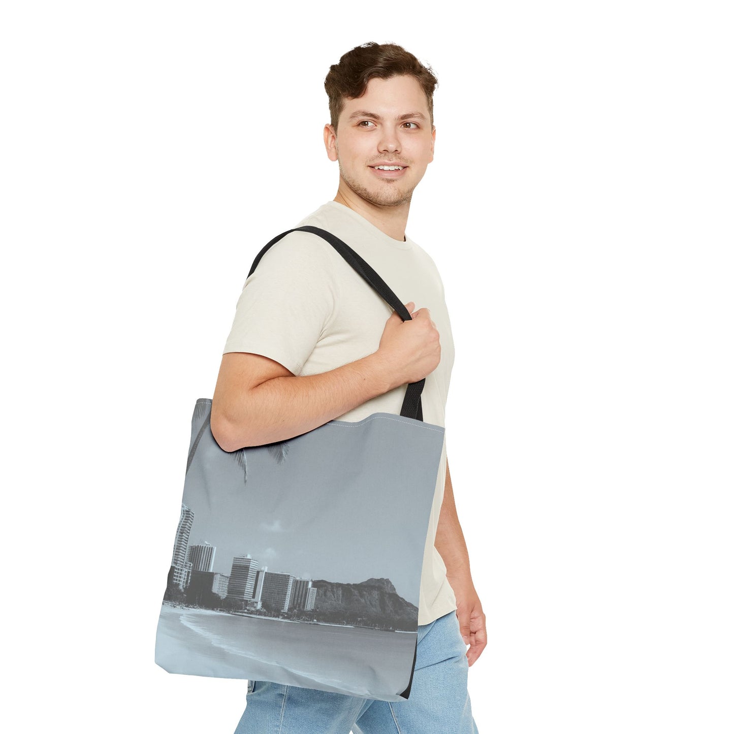 Mili Mili Photo Tote – Monochrome Diamond Head