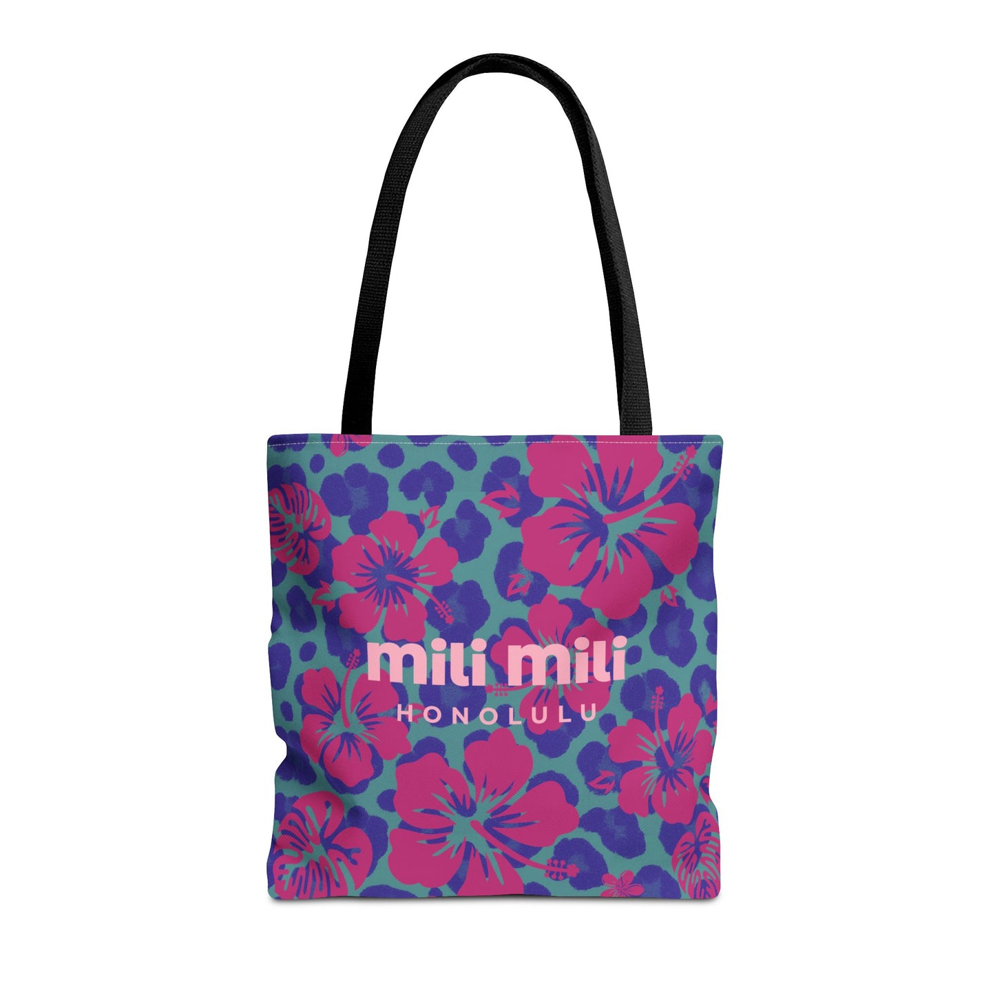 Day Tote - Blue Leopard Hibiscus