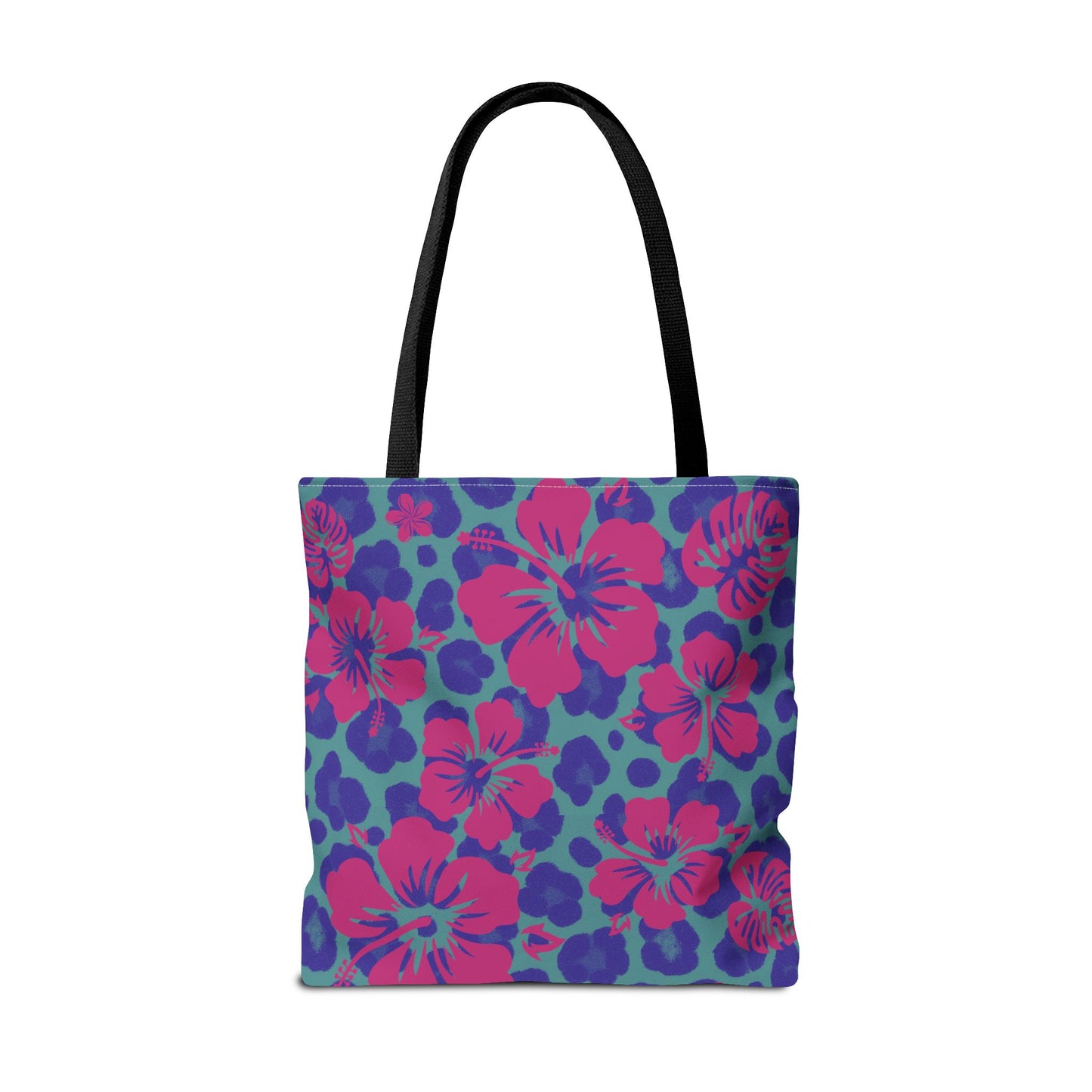 Day Tote - Blue Leopard Hibiscus