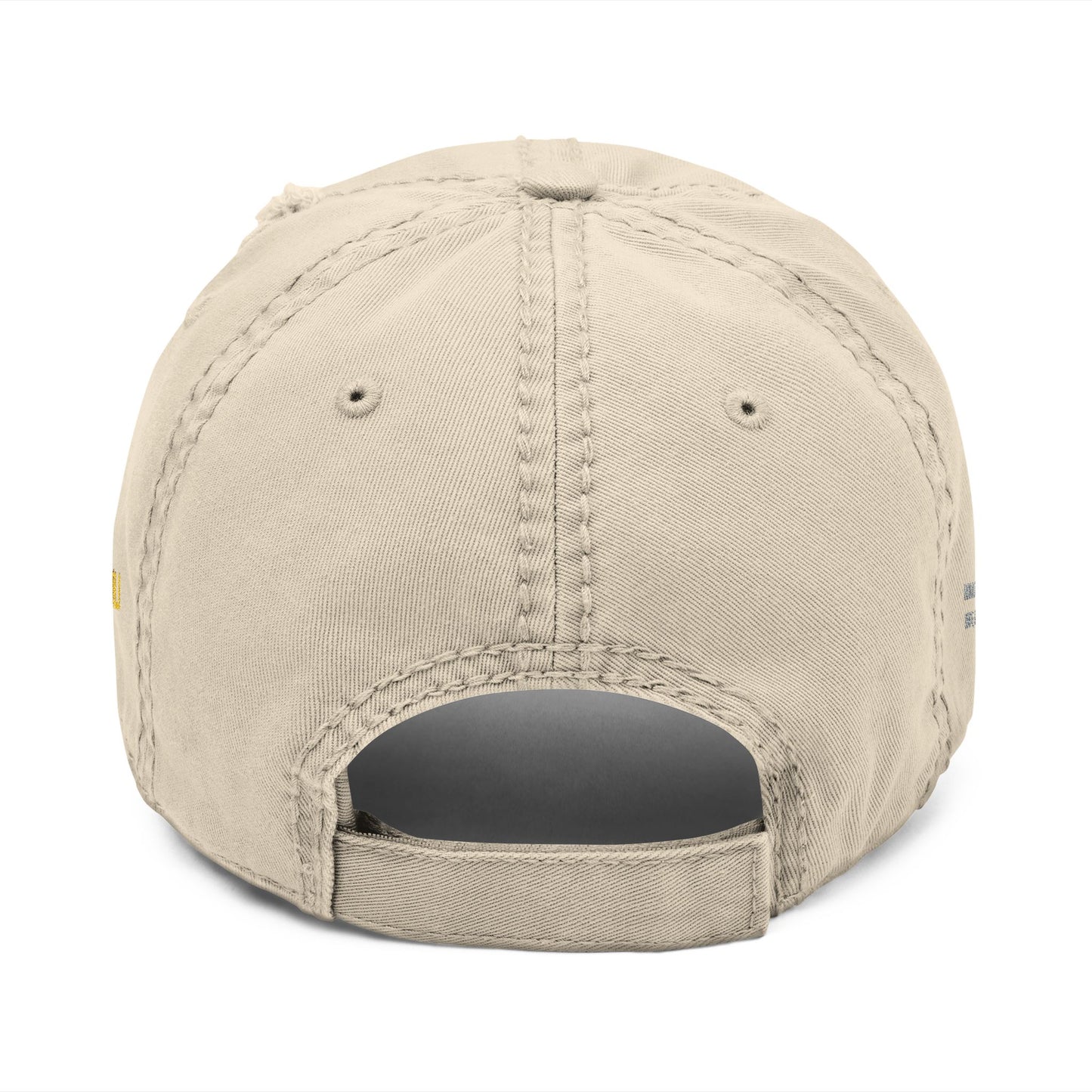 Mili Mili Distressed Aloha  Hat - Relaxed Casual Cap for Summer, Embroidered Hat for Beach Days