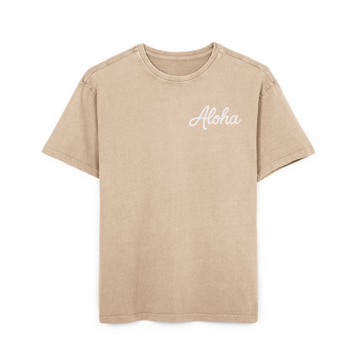 Aloha Men's Acid Washed Heavy Oversize Tee