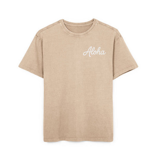 Aloha Men's Acid Washed Heavy Oversize Tee