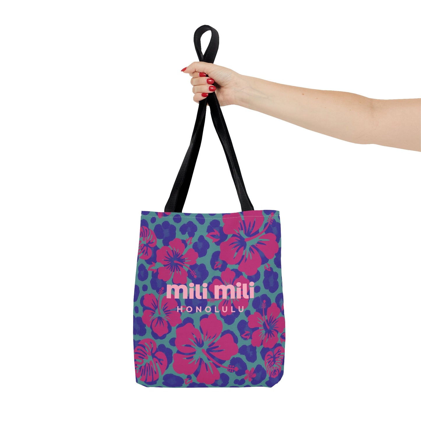 Day Tote - Blue Leopard Hibiscus