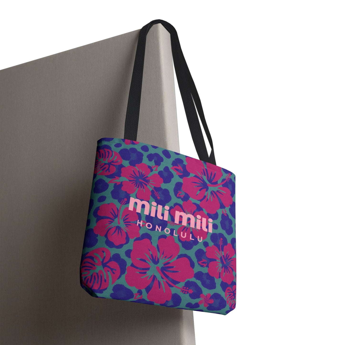 Day Tote - Blue Leopard Hibiscus