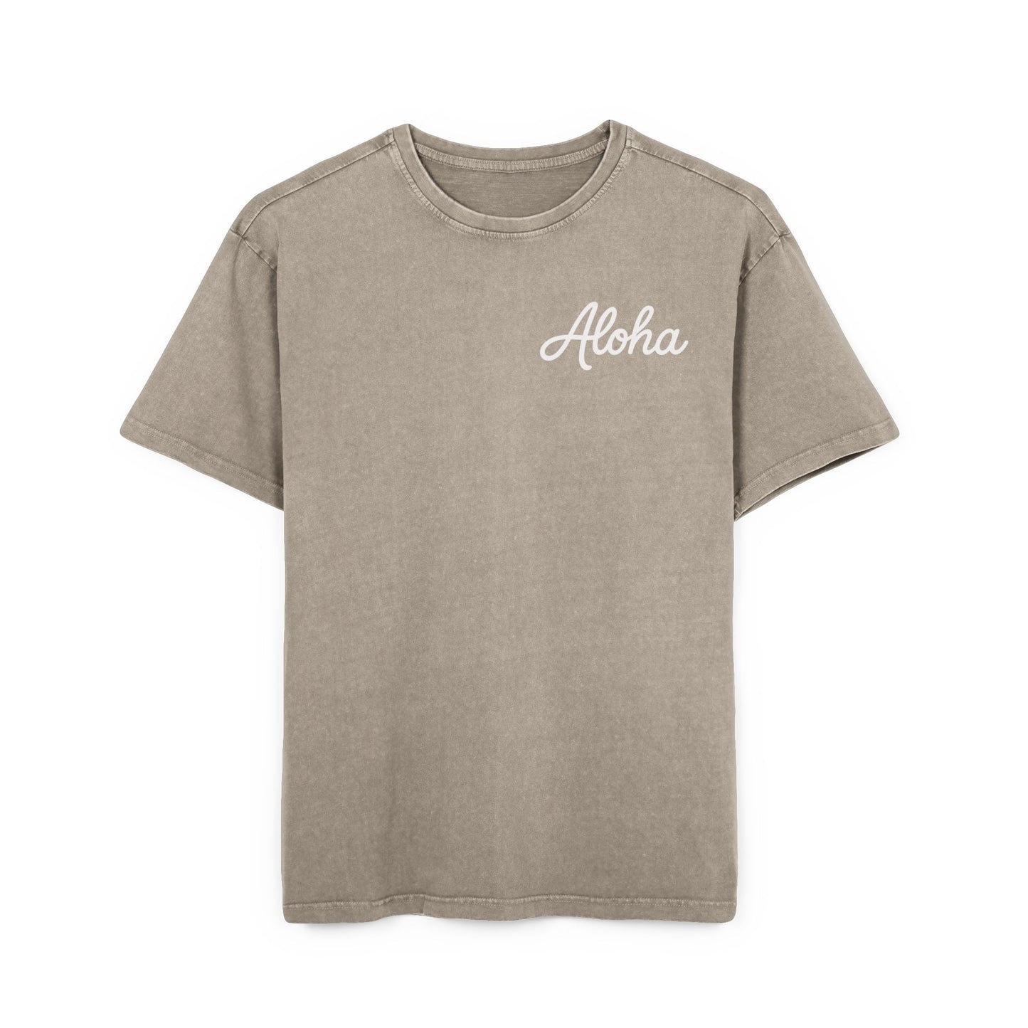 Aloha Men's Acid Washed Heavy Oversize Tee