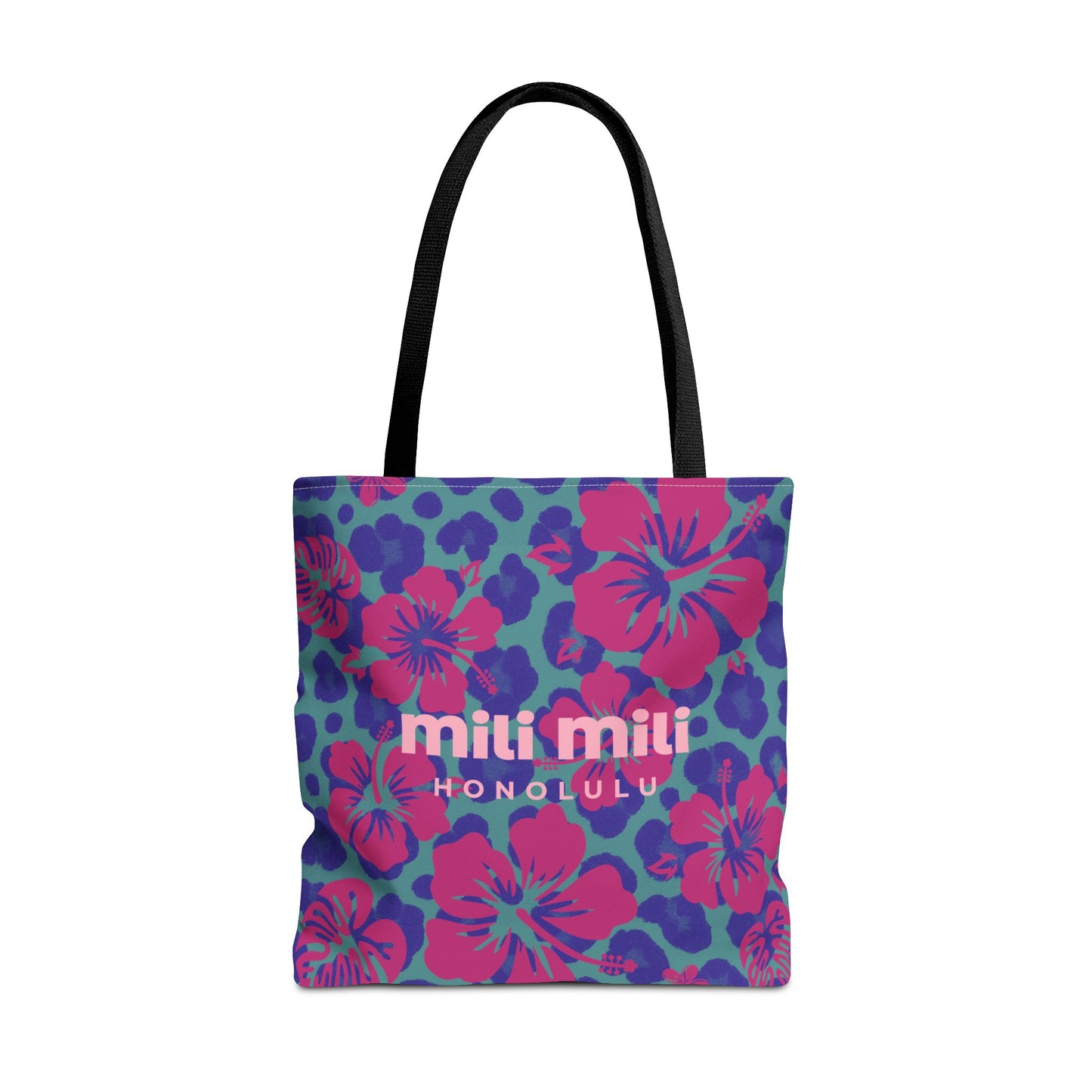 Day Tote - Blue Leopard Hibiscus